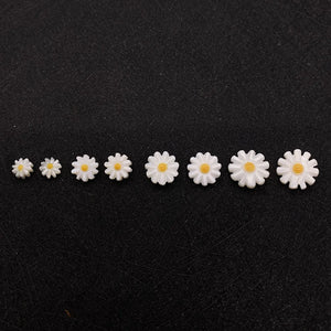 10 Pack Natural Pearl Shell Beads Small Daisy Shaped Loose Bead DIY 6-12