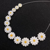 10 Pack Natural Pearl Shell Beads Small Daisy Shaped Loose Bead DIY 6-12