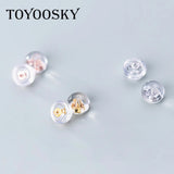10 Pair/Set 925 Sterling Silver RoseGold Silver Earplugs Ear Plugs