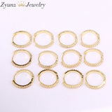 10 Pairs 14mm Clear Crystal Stone Hoop Earrings Jewelry for Women