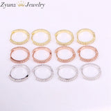 10 Pairs 14mm Clear Crystal Stone Hoop Earrings Jewelry for Women