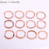 10 Pairs 14mm Clear Crystal Stone Hoop Earrings Jewelry for Women