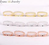 10 Pairs 14mm Clear Crystal Stone Hoop Earrings Jewelry for Women