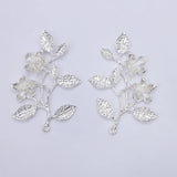 10 Pairs Metal Flower Branch Pendant Charms for Jewelry Making