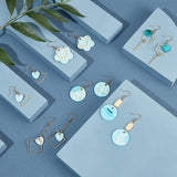 10 Pairs Shell Earring Making Kits Flat Round Heart Flower Shell Charms Pandents
