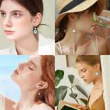 10 Pairs Shell Earring Making Kits Flat Round Heart Flower Shell Charms Pandents