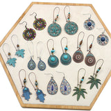 Bohemian Vintage Dangle Earring Set - Retro Boho Drop Earrings