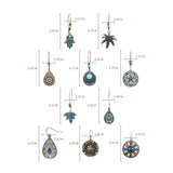 Bohemian Vintage Dangle Earring Set - Retro Boho Drop Earrings