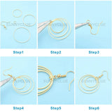 10 Pairs DIY Geometry Earring Making Kit with Charms & Hooks