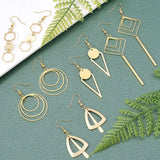 10 Pairs DIY Geometry Earring Making Kit with Charms & Hooks