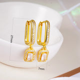 10 Pairs CZ Geometric Moon Heart Earrings