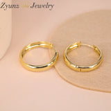 10 Pairs Hoop Earrings Copper Round Circle Statement Vintage Jewelry