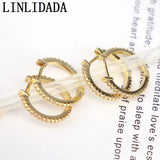 10 Pairs Silver CZ Zirconia Pave Hoop Earrings Jewelry Accessories