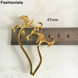10 Pairs Metal Filigree Lucky Birds Scroll DIY Hair Accessory Materials