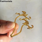 10 Pairs Metal Filigree Lucky Birds Scroll DIY Hair Accessory Materials