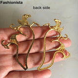 10 Pairs Metal Filigree Lucky Birds Scroll DIY Hair Accessory Materials
