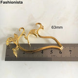 10 Pairs Metal Filigree Lucky Birds Scroll DIY Hair Accessory Materials