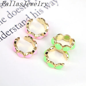 10 Pairs Multicolor Enamel Ear Cuff Cartilage Ear Clip for Women