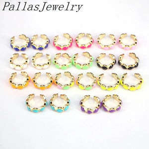 10 Pairs Multicolor Enamel Ear Cuff Cartilage Ear Clip for Women