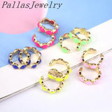 10 Pairs Multicolor Enamel Ear Cuff Cartilage Ear Clip for Women