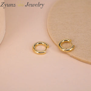 Copper Circle Hoop Earrings Brincos Party Round Loop Earrings