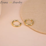Copper Circle Hoop Earrings Brincos Party Round Loop Earrings