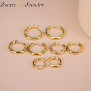 Copper Circle Hoop Earrings Brincos Party Round Loop Earrings