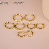 Copper Circle Hoop Earrings Brincos Party Round Loop Earrings