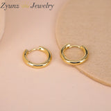 Copper Circle Hoop Earrings Brincos Party Round Loop Earrings