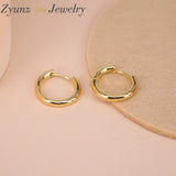 Copper Circle Hoop Earrings Brincos Party Round Loop Earrings