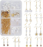 Earring Making Kit: 10 Pairs with Charms, Caps & Starfish