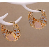 10 Pairs Hollow Out Hoop Earrings Women Jewelry Wedding Party Birthday Gift