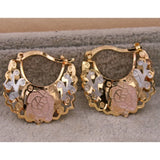 10 Pairs Hollow Out Hoop Earrings Women Jewelry Wedding Party Birthday Gift