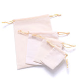 10 Pc Square Velvet Cloth Bag Drawstring Sack Flannels Bag Jewelry