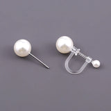 10 Pcs Transparent Resin Clip-on Earrings for Women