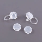 10 Pcs Transparent Resin Clip-on Earrings for Women