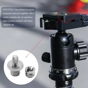 Camera Screw Adapter Set for Tripod Monopod Ballhead Light Stand