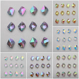 10 Pcs 12X15MM Crystal Beads Jewelry Pendants Glass Charms Rhinestone Gems