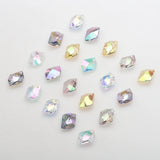 10 Pcs 12X15MM Crystal Beads Jewelry Pendants Glass Charms Rhinestone Gems