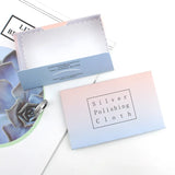 10 Pcs 2.5x4.5 in Silver Cleaning Cloth Polishing Soft Silver Wipe
