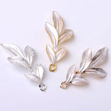 10 Pcs Leaf Charms Pendant DIY Jewelry Making
