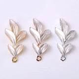 10 Pcs Leaf Charms Pendant DIY Jewelry Making
