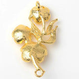 10 Pcs Flower Branch Pendant Charms for DIY Hair Accessories Jewelry Making