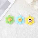 10 Pcs 28MM Acrylic Flowers Charms for Crafts & Jewelry