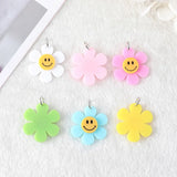 10 Pcs 28MM Acrylic Flowers Charms for Crafts & Jewelry