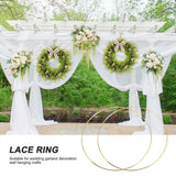 10 Pcs Metal Garland Tassel Craft Ring DIY Wedding Wreath Decoration