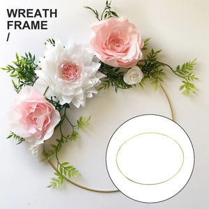 10 Pcs Metal Garland Tassel Craft Ring DIY Wedding Wreath Decoration