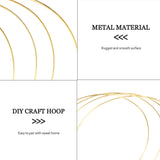 10 Pcs Metal Garland Tassel Craft Ring DIY Wedding Wreath Decoration