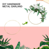 10 Pcs Metal Garland Tassel Craft Ring DIY Wedding Wreath Decoration