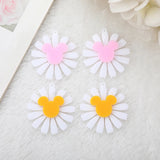 10 Pcs Acrylic Flowers Charms 37*39MM Flatback Crafts for Earrings Keychain Diy